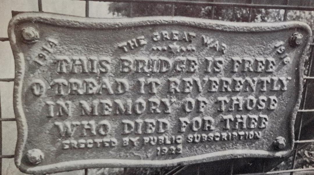 Ironbridge Memorial Plaque